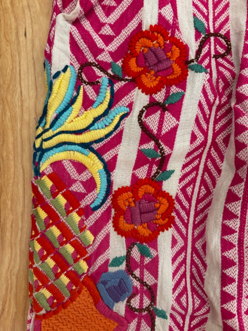 Farm Rio embroidered cotton pants - size S - Picture 2 of 6